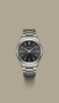 Classic steel Swiss watch